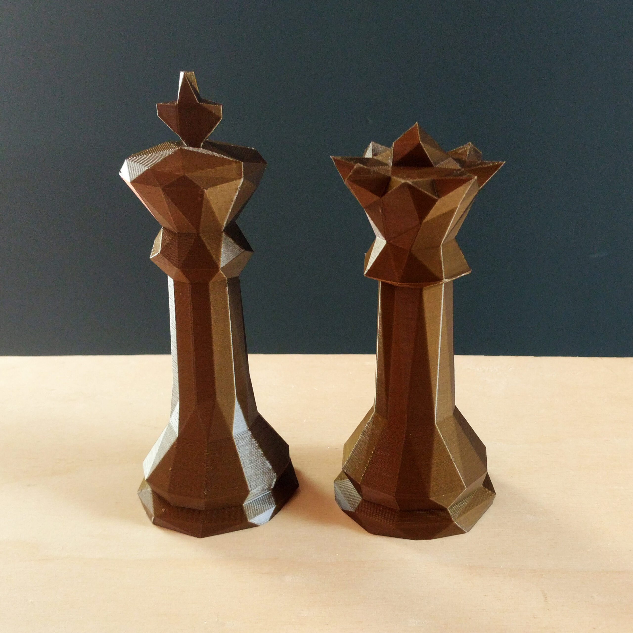 Decoracao rei e rainha xadrez