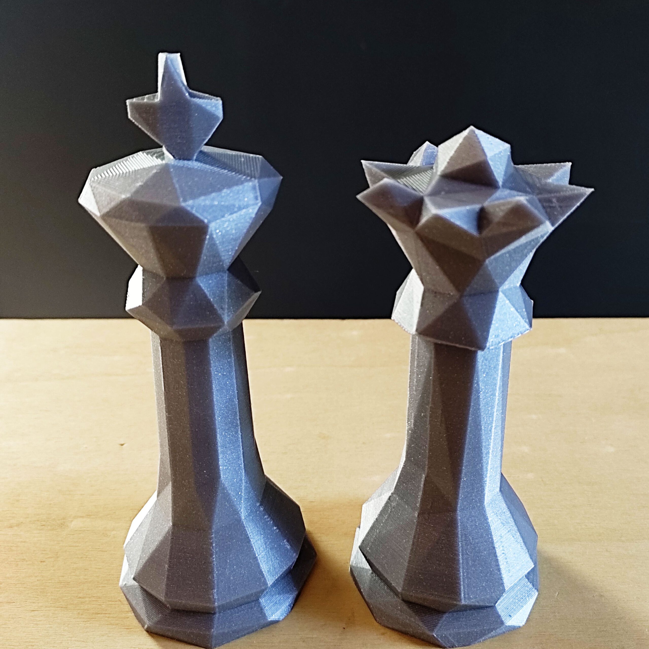 Estatuetas Rei E Rainha – Peças Decorativas De Xadrez – Decoração – Toque  3D – Bronze - Capital Decor